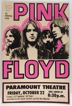 the pink floyd concert poster from 1970