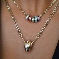 Large Linear Story Bead Jemma Wynne, Rainbow Gemstones, Chain Pendants, Charm Jewelry, Body Jewelry, Chains Necklace, Jewelry Inspiration, Costume Jewelry, Jewelry Shop