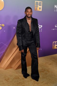 Manolo Blahnik Clutch, Tom Ford Tuxedo, Usher Suits, Usher Raymond, Prada Clutch, Naacp Image Awards, Danielle Brooks, The Equalizer, Robin Roberts