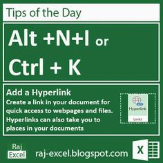 a green sign that says tips of the day alt + n + l or ctrl + k