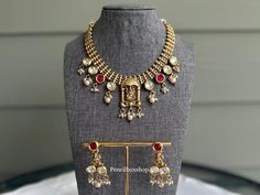 Lakshmi ji Temple kundan Necklace set,indian jewelry,south Indian JEWLERY set,temple jewelry,indian dainty set,kundan necklace set Dual-tone Kundan Temple Jewelry Sets, Dual-tone Kundan Chandbali Temple Necklace, Dual-tone Chandbali Kundan Temple Necklace, Dual-tone Kundan Bollywood Necklace, Dual-tone Bollywood Kundan Necklace, Bollywood Style Dual-tone Kundan Necklace, Diwali Kundan Temple Jewelry Sets, Kundan Temple Jewelry Sets With Latkans, Dual-tone Kundan Temple Necklace For Wedding