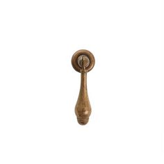 an old fashioned door handle on a white background