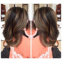 Balayage highlights using olaplex on Asian hair. Toned with 7n+ 6gn to counter… Half Head Foils, Asian Hair Highlights, Balayage Inspiration, Balayage Hair Brunette Long, Balayage Hair Honey, Balayage Hair Ash, Baylage Hair, Hair Blowout, New Template