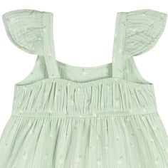 Embrace the sunshine with style! It's time for a wardrobe update, and our 100% cotton gauze dress is the perfect pick for warm days. Crafted for a soft touch on sensitive skin, it offers a breathable and comfy fit, making it the go-to choice for spring and summer outings. Getting your toddler dressed is a breeze with its easy pull-on design, and cleanup is simple with convenient machine washing. Get ready to welcome the sun in style with our adorable toddler girl dress! Our essentials have been Cotton Gauze Dress, Toddler Girl Dress, Baby Size Chart, Daisy Dress, Cotton Sleepwear, Wardrobe Update, Ruffles Fashion, Gauze Dress, Stylish Sweaters