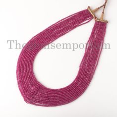 "\"Size - 2.5-5mm Hole Size - .40mm Stone - Burma Ruby Shape - Rondelle Each Strand Length - 52Cm. Average Strand Weight - 415Cts \"" Wedding Single Strand Rondelle Beaded Necklace, Rondelle Necklace With Faceted Beads For Wedding, Wedding Necklace With Rondelle Faceted Beads, Beaded Rondelle Necklaces For Wedding, Wedding Necklace With Faceted Rondelle Beads, Wedding Beaded Necklace With Rondelle Faceted Beads, Elegant Festive Hand-strung Beaded Necklaces, Yellow Sapphire, Wholesale Beads