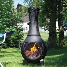 cast iron fire pits Metal Chiminea, Fire Ring, Outdoor Heaters, Stainless Steel Hinges, Safe Cleaning Products, Outdoor Heating, Patio Heater, Small Patio, Outdoor Fire