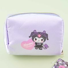 Use this super cute zippered pouch to store your cosmetics during travel. It has two inner pockets and features the charming Kuromi in wearing various kawaii outfits! A kawaii zippered pouch illustrated with prints of Kuromi in different fancy outfits Features two inner pockets Original licensed product from Sanrio Japan Kawaii School Cosmetic Pouch Bag, Cute Zipper Pouch Cosmetic Bag, Cute Cosmetic Bag With Zipper Pouch, Cute Cosmetic Bag With Zipper For Daily Use, Kawaii Pencil Case With Zipper Closure, Kawaii Cosmetic Bag With Zipper For Daily Use, Kawaii Cosmetic Bag With Zipper Closure For Daily Use, Cute Cosmetic Bag With Zipper Closure For Personal Use, Kawaii Outfits