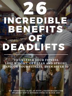 the cover of 26 incredible benefits of deadlifts, including weight gain and even after 50