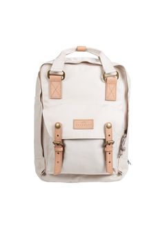 Macaroon Reborn Series Beige Backpacks, Fancy Decor, Daypack Backpack, Travel Laptop Backpack, Sustainable Textiles, Classic Bags, Recycled Leather, Computer Bags, The Environment