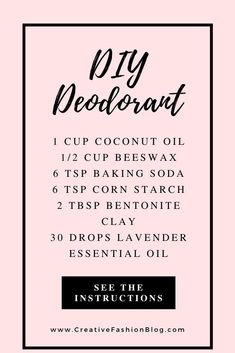 Antiperspirant Diy, Non Toxic Deodorant, Diy Skin Care Products, Diy Deodorant Spray, Kids Deodorant, Diy Makeup Remover Wipes, Natural Deodorant Recipe, Coconut Essential Oil, Diy Makeup Remover