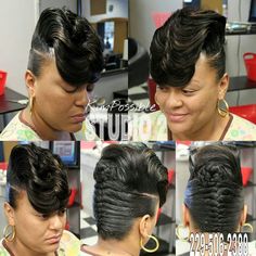 Bun With Curls Black Women, Updo Hairstyles For Sports, Messy Bun With Curls, Women Updo Hairstyles, French Roll Hairstyle For Black Women, Full Hairstyles, Black Women Updo, Hairstyles For Sports, Inverted Braid