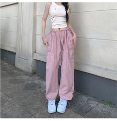 Tavimart Pink Baggy Cargo Pants Y2K Low Rise with Big Pocket Relaxed Fit Combat Pants Women Combat Pants Women, Combat Pants, Pants Y2k, Baggy Cargo Pants, Big Pocket, Pants Women, Cargo Pants, Parachute Pants, Low Rise