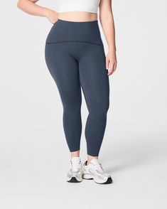 Get the best butt ever with our signature performance fabric with targeted shaping and a contoured waistband. This flattering design is engineered to give you the best rear view...even before squats. Perfect for spin class and boot camp, these leggings support you, while making you look amazing. Look great, it's no sweat™. | Spanx Women's SPANXshape Booty Boost Full Length Leggings Micro-elastic Smoothing Sporty Activewear, Micro-elastic Sporty Activewear With Smoothing Details, Sporty Activewear With Smoothing Micro-elastic Fit, Sporty Micro-elastic Activewear With Smoothing Details, Compressive Hip-length Activewear With Wide Waistband, Sporty Compressive Tights, Compression Smoothing Activewear For Gym, Compressive Smoothing Sporty Activewear, Sporty Compressive Smoothing Activewear