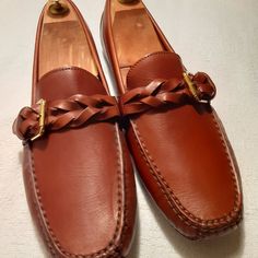 Brown Italian Loafer Never Worn ( Pristine Condition Without The Box Or Tags )......................Shoe Horn Not Included ! Elegant Brown Boat Shoes With Leather Sole, Brown Leather Sole Boat Shoes For Formal Occasions, Brown Closed Toe Loafers For Galas, Elegant Brown Boat Shoes With Round Toe, Elegant Brown Round Toe Boat Shoes, Formal Brown Boat Shoes With Leather Sole, Formal Boat Shoes With Leather Sole, Brown Flat Dress Shoes For Formal Occasions, Brown Stitched Sole Boat Shoes For Formal Wear