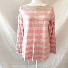 Nwt. Light Pink And Gray Striped Sweater. Lightweight. Gap Size Small. Measures 19 Inches From Armpit To Armpit And 24.5 Inches From Top Of Shoulder To Bottom Hem. Nylon/Wool/Acrylic Blend. No Holes Or Stains. Smoke Free Home. Check Out The Rest Of My Listings. Message Me If There’s More Than One Item You Like. I Love Offering A Bundle Deal So You Can Save! 8 Oz Gap Pink Crew Neck Top, Gap Pink Tops For Spring, Pink Gap Tops For Spring, Gap Pink Tops For Fall, Pink Gap Tops For Fall, Fitted Pink Gap Tops, Gap Sweater, Pink And Gray, Striped Sweater