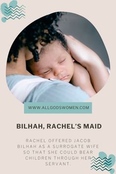 When Leah had son after son, and Rachel remained barren, Rachel first blamed Jacob for her lack of children. Then she offered him Bilhah as a surrogate wife so that she could bear children through her servant. Bilhah bore two sons to Jacob. #biblestories #biblewomen Know Your Name