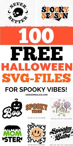 Discover a wealth of creativity with our collection of 100 free Halloween SVG files for Cricut and Silhouette machines! Perfect for crafting spooky decorations and festive apparel this season. Download now and get crafting! #Svg Free Files Halloween, Spooky Season Svg Free, Spooky Mama Svg, Spooky Cricut Ideas, Free Svg Cut Files For Cricut, Free Halloween Svg Files For Cricut, Free Svg Files For Svg Free Files Halloween, Spooky Season Svg Free, Spooky Mama Svg, Funny Svg Files Free, Free Svg Cut Files For Cricut, Free Halloween Svg Files For Cricut, Free Svg Files For Cricut Funny, Free Svg Files For Cricut Shirts, Fall Svg Files Free