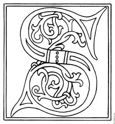 the letter g is made up of swirly lines and has an ornate design on it