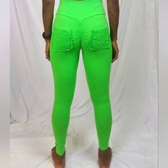 Unapologeticallyphit Neon Green Leggings With Ruching Pockets. These Run Small. Casual Green Leggings For Gym, Casual High Stretch Green Leggings, Casual Green High Stretch Leggings, Casual High-stretch Green Leggings, Green High Waist Leggings For Gym, Green High Waist Leggings For Yoga, High Waist Green Leggings For Gym, Green High Waist Yoga Leggings, High Waist Green Gym Leggings