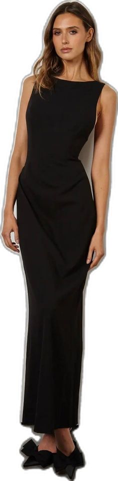 Sleek High Neck Evening Dress, Chic High Neck Workwear Dress, Classic High Neck Formal Dress, Dressy Dress With Flattering Silhouette For Formal Occasions, Chic High Neck Evening Midi Dress, High Neck Dress With Flattering Silhouette For Formal Events, Sleek Fitted Formal Dress, Sleek Form-fitting Formal Dress, Elegant High Neck Fitted Dress