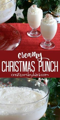 creamy christmas punch is an easy and delicious drink for the holiday season