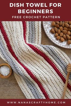 dish towel for beginners free crochet pattern