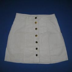 Corduroy Mini Skirt, Color Complement, Corduroy Fabric, Off White Color, Ivory Color, Front Design, Cream White, Skin Tone, Charlotte Russe