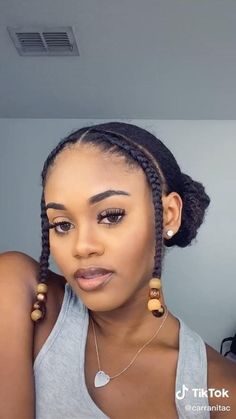 Protective Styles For Natural Hair Ponytail, Quick Styles On Natural Hair, Work Hairstyles For Short Hair Black Women, Natural Hair Protective Styles No Weave, Pony Hairstyles For Short Hair, Short Hairstyle Women Black Woman Natural Hair, Flat Bangs, Bangs For Black Women, Natural Black Hairstyles