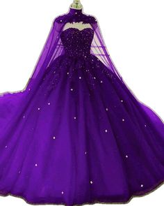 White Iridescent Prom Dress, Quinceanera Dresses With Cape, Purple Quince Dress, Iridescent Prom Dress, Ball Gown Quinceanera Dresses, Tulle Balls, Cape Wedding Dress, Elegant Ball Gowns, Luxurious Dresses