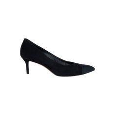 Chanel Black Suede Toe Cap Heels features pointed toe, stiletto kitten heel, and gold plated logo on back of heel. Corset Shirt, Heeled Mules Sandals, Mule Sandals, Scarf Jewelry, Chanel Black, Denim Coat, Kitten Heel, Dress With Boots, On Back