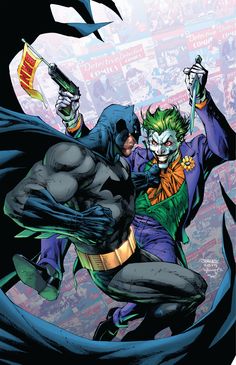 Batman And The Joker, Batman And Joker, Jim Lee Art, Batman Vs Joker, Joker Comic, Joker Artwork, Joker Batman, Stephanie Brown, Univers Dc