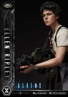 Limited Edition: Ellen Ripley Statue- Best Gift For Alien’s Fans | FigureFun Aliens Colonial Marines, Fox Studios, Warrant Officer, James Cameron, Comic Movies, Action Film, Hot Toys