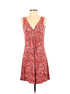 Willow Drive Casual Dress Size: X-Small Red Dresses - used. 93% RAYON, 7% SPANDEX, V Neck, Paisley, Short, Sleeveless | Willow Drive Casual Dress: Red Paisley Dresses - Used - Size X-Small Pink Dress Casual, Paisley Dress, Casual Dresses For Women, Red Dress, Casual Dress, Paisley, Casual Dresses, Women Handbags, V Neck