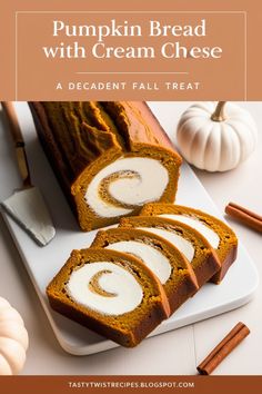 Warm up with this pumpkin bread featuring a creamy, dreamy center. Ideal for cozy autumn evenings!
#ComfortFood #PumpkinBread #FallComfort Cozy Autumn, Pumpkin Bread