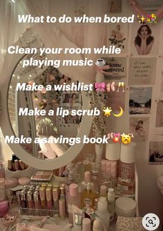 What to do when bored ☺️ Bored In Class, Clean Your Room, I'm Sick, I M Bored, Things To Do When Bored, Im Sick, Room Idea, Glow Up Tips