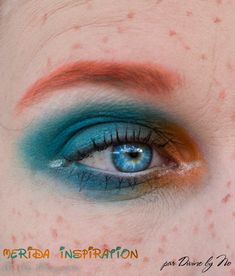 Merida Inspired Makeup, Merida Makeup Disney, Merida Make Up, Rebelle Disney, Disney Inspiration