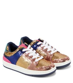 Sequined Low Top Sneakers in Multicoloured - Marc Jacobs Kids | Mytheresa Sequin Shoes, Love Run, Low Top Sneakers, Girls Sneakers, Girls Shoes, Low Top, Marc Jacobs, Kids Shoes, Top Sneakers