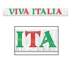 a wooden sign with the word italia in red, green and white