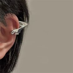 Punk Fairy, Fairy Ears, Korean Earrings, Elf Ears, Ear Cuff Earings, Platinum Metal, Ear Cuffs, Clip Earrings, Cuff Earrings