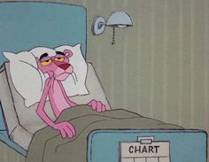 pinky and the brain powerpump lying in bed with chart on wall next to him