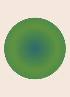 a green circle on a white background