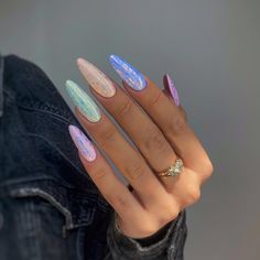 INDIGO DESIGNER❣️ (@pegi_nails) | Instagram Trending Summer Nails, Rainbow Nails Design, Pastel Nails Designs, Bright Summer Nails, Indigo Nails, Nail Art Designs Summer, Bright Nails, Trendy Nail Design, Rainbow Nails