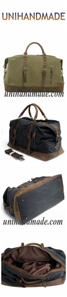 Luggage Weekender Bag Handmade Waxed Canvas Leather Travel Bag Duffle Bag Holdall 12031 Vintage Leather Travel Bag, Camping Lifestyle, Carryall Tote, Leather Duffle Bag, Mens Travel Bag, Leather Travel Bag, Leather Duffle, Duffle Bags, Canvas Backpack