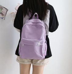 Color: Purple Backpack Purple, Purple Backpack, Luggage Sizes, College Campus, Mini Mini, Packing List, Color Purple, Backpacks, Candy