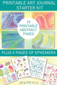 the printable art journal starter kit