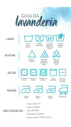 the spanish language poster shows different types of laundry symbols