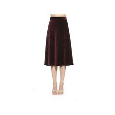 This women's skirt from ALEXIA ADMOR delivers superior style. Velvet construction Pleated design UnlinedFIT & SIZING 30 3/4-in. length Foldover waistband Midi length Front zipperFABRIC & CARE Polyester, spandex Hand wash Imported Size: X Large. Color: Burgundy. Gender: female. Age Group: adult. Velvet Midi Skirt, Alexia Admor, Midi Length, Polyester Spandex, Fabric Care, Women's Skirt, Gender Female, Plus Size Outfits, Midi Skirt