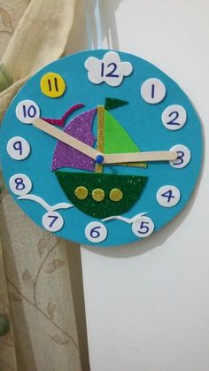 a clock that is on the side of a wall