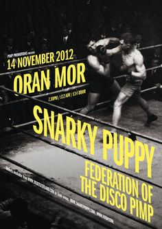 the poster for an upcoming boxing match