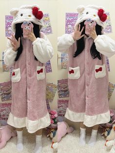 Fashion Kitty Pajamas Dress PN5703 ●Size: S: for people 145-150cm,40-45kg M: for people 150-160cm,45-50kg L: for people 160-165cm,50-60kg XL: for people 165-170cm,60-70kg ●Material:polyester fibre (Please allow 1-3cm differs due to manual measurement.As different computers display colors differently,the color of the actual may vary slightly from the above images.Thanks for your understanding.) ●About Shipping: We attach great importance to the orders of each customer and parcel delivery. 1.Processing time: 2-3 business days. 2.Shipping time: 10-15 business days to US, please allow 3-4 weeks shipping to other country.(Shipping times can be affected by variable customs clearance times or public holidays.) Cute Christmas Sleepwear With Long Sleeves, Cute Long Sleeve Christmas Sleepwear, Cute Christmas Long Sleeve Sleepwear, Winter Cartoon Print Sleepwear, Kawaii Cotton Sleepwear For Winter, Pink Kawaii Sleepwear With Cartoon Print, Kawaii Hooded Sleepwear For Sleepovers, Kawaii Winter Sleepwear, Kawaii Winter Pajama Party Sleepwear